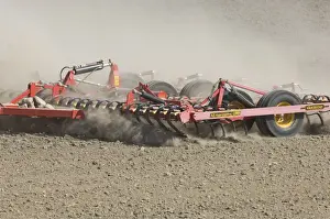 Soil Prints: Close-up of Vaderstad cultivator