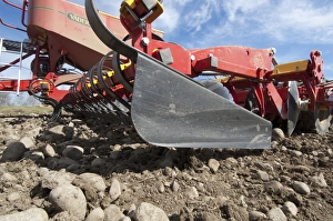 Stones Prints: Close-up of Vaderstad Spirit 800S cultivator drill