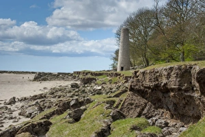 Erosion Prints: Coastal erosion near chimney from old smelting works, near Jenny Browns Point, Silverdale