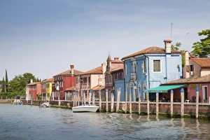Colourful Prints: Colourful houses along waterfront