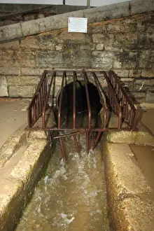 Combined sewer overflow (CSO), sanitary sewage and stormwater runoff discharged onto beach, Swanage Central Beach