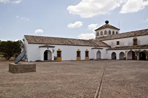 Donana Prints: Coto Donana, courtyard of the visitor centre, El Acebuche