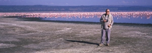 Kenya Prints: Derek Moore at Lake Nakura Kenya. July 2002