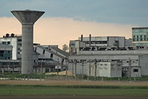 Rumania Prints: Derelict factory buildings, Vadu, Dobrogea, Romania, may
