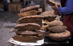 Ecuador Raw sugar for sale at Cotopaxi Market, Ecuador, S. America