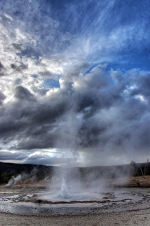 Erupt Prints: Erupting geyser, Upper Geyser Basin, Yellowstone N. P. Wyoming, U. S. A. september