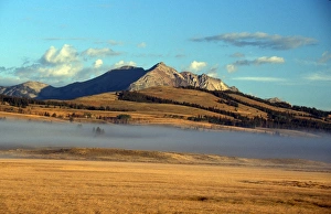 Fog Fog Stratus over the Gallatin Range, Yellowstone