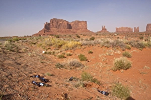 Monument Prints: Glass bottle dumped by the side of the road