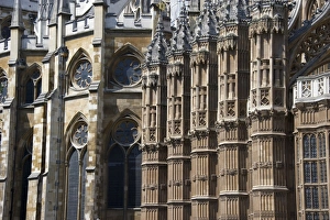 Gothic Prints: Detail of gothic church architecture