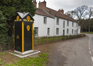 Historic Prints: Historic motoring emergency telephone box