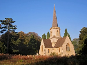 Chilterns Prints: Holy Trinity Church, Penn Wood, Chilterns, Buckinghamshire, England, september