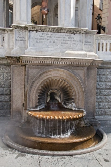 Thermal Prints: The Hot Sulphur Spring at La Bollente in the centre of Acqui Terme, Piemont Italy