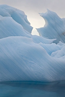 Drifting Prints: Iceberg drifting at sea, Arctic Ocean, Spitsbergen, Svalbard