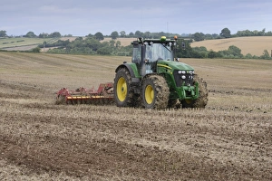 Agriculture Prints: John Deere 7930 tractor with Vaderstad disc cultivator
