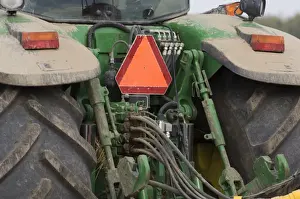 Silage Prints: John Deere 8530 tractor, close-up of back with hydraulic spool valves and pipes, Sweden