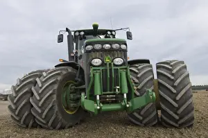John Deere 8530 tractor, with dual wheels and tyres, Sweden