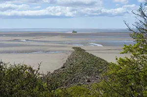 Historic Prints: Limestone embankment, relic of over-ambitious land reclamation scheme of 1873