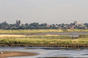 Havergate Prints: Looking over Havergate Island Marsh towards Orford