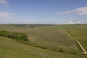 Blue Prints: Looking in land from Belle Tout lighthouse