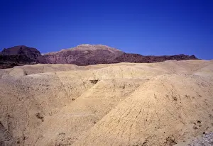 Middle East-Jordan Landscape shaped by water erosion - Jordans Rift Valley