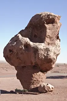 These mushroom rocks near vermilion cliffs Arizona are interesting as the earth under them erodes they