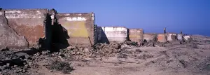 Namibian Prints: Namibia Derelict buildings at abandon diamond- mining town of Elizabeth Bay, Namibia