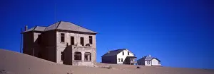 Namibian Prints: Namibia Sand encroaching on buildings of abandon diamond mining town of Kolmanskop