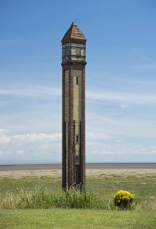 Historic Prints: Former navigation beacon at coast