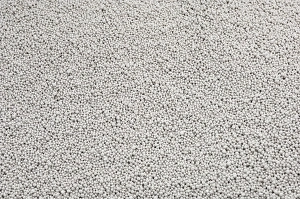 Nitrogen granular fertilizer, close-up of granules, Sweden, may