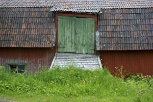 Door Prints: Old barn doors, Jormvattnet, Jamtland, Sweden, June