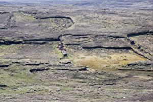 Shetland Prints: Old peat workings, Eshaness, Mainland, Shetland Islands, Scotland, June