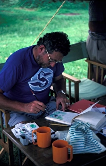 Painting & Sketching Michael Warren, Artist sketching / Tanzania