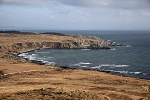 Waves Prints: Poll a Cheo bay, looking east from Ardfin, on the Isle of Jura Scotland