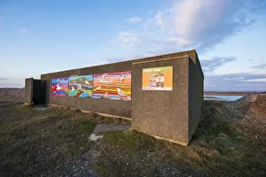 : Public hide overlooking flooded former iron ore mining area