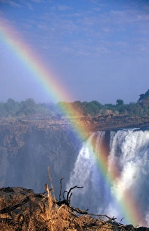Rainbow At Victoria Falls, Zimbabwe