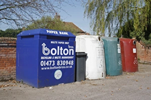 Waste Prints: Recycling banks for paper and glass