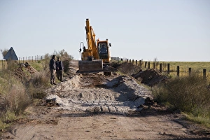 Location Prints: Repairing the road at Belen, Extremadura