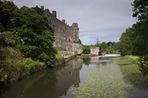 Historic Prints: Residential buildings of medieval castle converted into country house