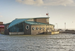Lifeboats Prints: RNLI lifeboat station, Lytham St. Anne's, Lancashire, England, january