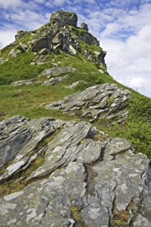 Editor's Picks: Rock formations in dry valley, Valley of the Rocks, Lynton, Exmoor N. P. Devon, England
