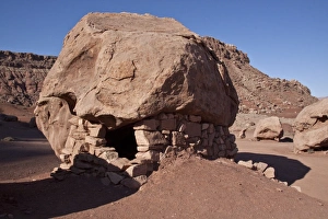 This rock house is just north of the Navajo Bridge on US 89A. North of Flagstaff & Cameron, Arizona