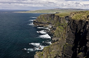 County Prints: Sheer Namurian sandstone and shale cliffs
