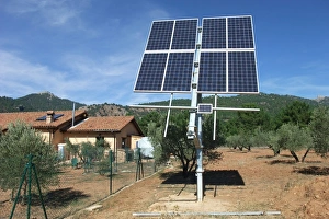 Supply Prints: Solar energy panels, providing energy for eco-house