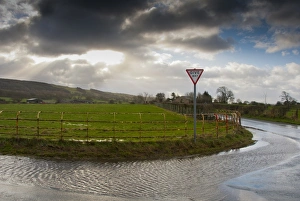 Shower Prints: Stormclouds, Cheshire railings