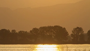 Sunrise Prints: Sunrise over Lake Kerkini, Northern Greece. An important habitat for bird migration