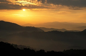 Tennessee Sunrise on Foothills Parkway, Great Smoky Mountains, Tennessee