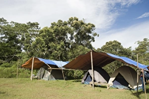 Holidays Prints: Tented camp on inactive volcano