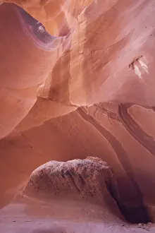 Upper Antelope Canyon was formed by erosion of Navajo Sandstone, primarily due to flash flooding where during monsoon