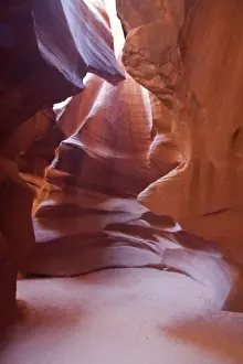 Upper Antelope Canyon was formed by erosion of Navajo Sandstone, primarily due to flash flooding where during monsoon