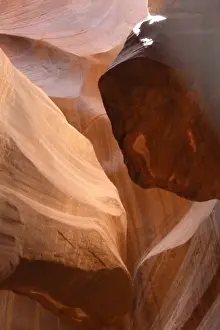 Upper Antelope Canyon was formed by erosion of Navajo Sandstone, primarily due to flash flooding where during monsoon